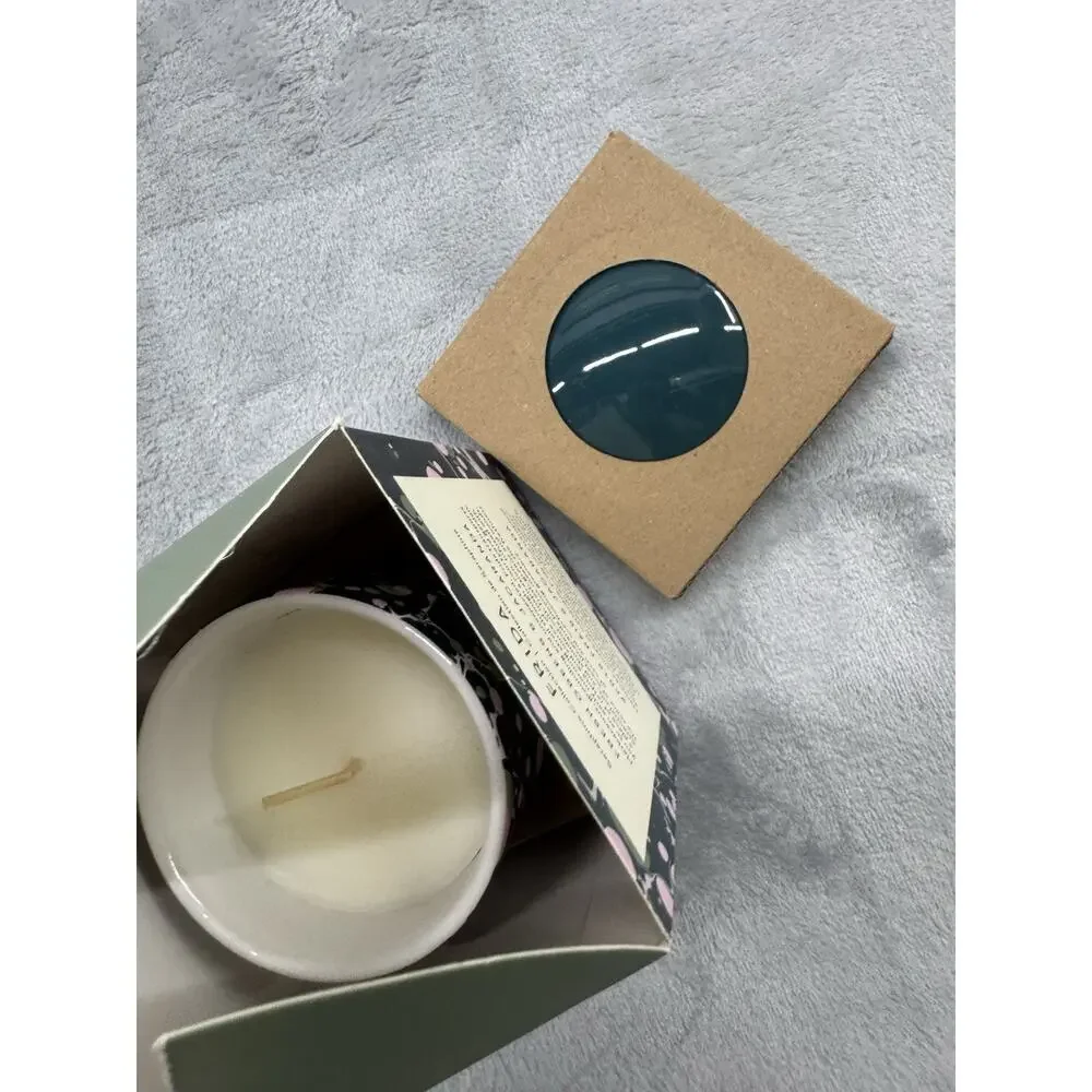 L'Or de Seraphine Candle Frida 6.4 oz Green Pink essential oil organic candles